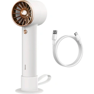 Kup Přenosný ruční ventilátor Baseus Flyer Turbine + USB-C kabel (bílý) - BSU3263WHT - {ean13} - Sklep Home Screen
