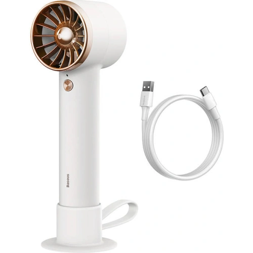 Buy Baseus Flyer Turbine Handheld Fan + Lightning cable (white) - BSU3264WHT - {ean13} - Home Screen Store Europe