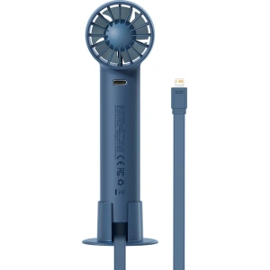Kup Přenosný ruční ventilátor Baseus Flyer Turbine + Lightning kabel (modrý) - BSU3265BLU - {ean13} - Sklep Home Screen