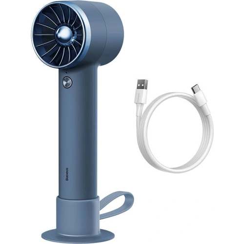 Kup Tragbarer Handventilator Baseus Flyer Turbine + Lightning-Kabel (blau) - BSU3265BLU - {ean13} - Sklep Home Screen