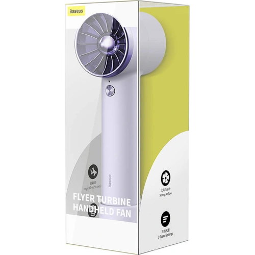 Kup Ventilator portabil manual Baseus Flyer Turbine + cablu Lightning (mov) - BSU3266PRP - {ean13} - Sklep Home Screen