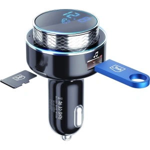 Kup Transmiter FM 3MK HyperCar Charger - 2xUSB-A + 1 czytnik kart TF + Bluetooth - 3MK3753 - {ean13} - Sklep Home Screen