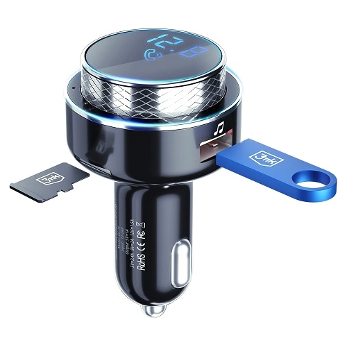 Kup Transmiter FM 3MK Încărcător HyperCar - 2xUSB-A + 1 cititor de carduri TF + Bluetooth - 3MK3753 - {ean13} - Sklep Home Screen