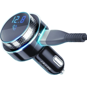 Kup Transmiter FM 3MK HyperCar Charger - 2xUSB-A + 1 czytnik kart TF + Bluetooth - 3MK3753 - {ean13} - Sklep Home Screen