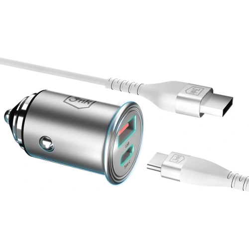 Buy 3MK HyperCar Charger Car Charger30W Power Delivery USB-A + USB-C - 3MK3755 - {ean13} - Home Screen Store Europe