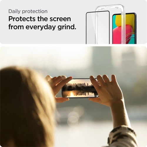 Kup Gehärtetes Glas Spigen GLAS.tR Slim AlignMaster Samsung Galaxy M53 5G Schwarz - SPN2264BLK - {ean13} - Sklep Home Screen