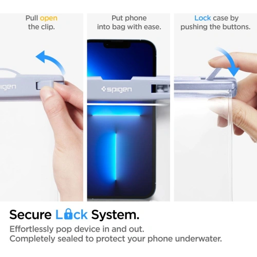 Kup Universelle wasserdichte Hülle Spigen A601 Universal Waterproof Case Aqua Blue [2 PACK] - SPN2265BLU - {ean13} - Sklep Home Screen