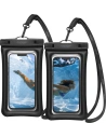 Spigen A610 Universal Waterproof Float Case Black [2 PACK]
