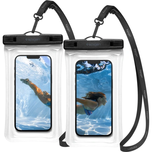Kup Universelle wasserdichte Hülle Spigen A610 Universelle wasserdichte Float-Hülle Kristallklar [2 PACK] - SPN2267CL - {ean13} - Sklep Home Screen