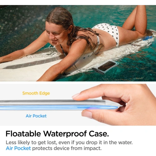 Buy Spigen A610 Universal Waterproof Float Case Crystal Clear [2 PACK] - SPN2267CL - {ean13} - Home Screen Store Europe