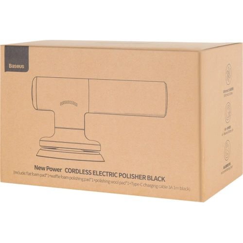Kup Kabellose elektrische Poliermaschine Baseus 30W 4000mAh schwarz - BSU3271BLK - {ean13} - Sklep Home Screen