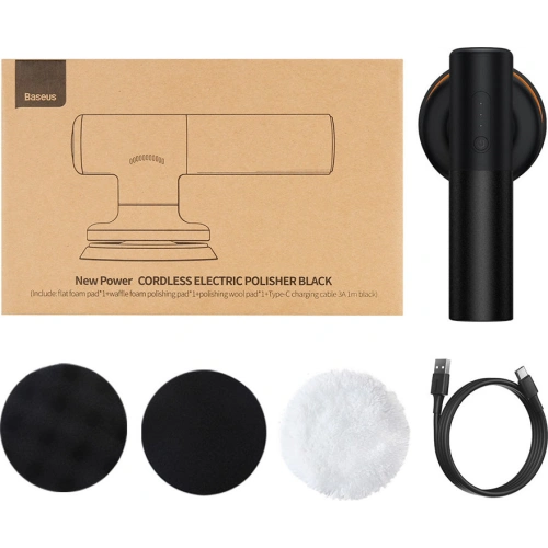 Kup Kabellose elektrische Poliermaschine Baseus 30W 4000mAh schwarz - BSU3271BLK - {ean13} - Sklep Home Screen