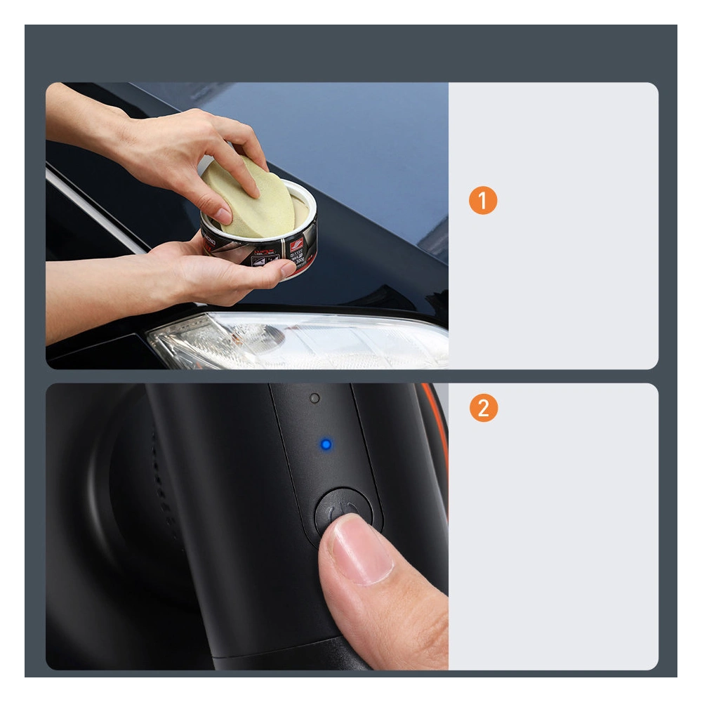 Bezprzewodowa elektryczna maszyna polerska Baseus 30W 4000mAh czarna