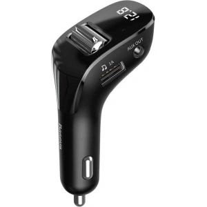 Kup Transmiter FM Baseus F40 Bluetooth port AUX ładowarka samochodowa 2x USB 15W 2A czarny - BSU3273BLK - {ean13} - Sklep Home Screen