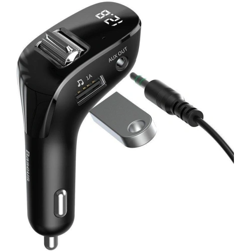 Kup FM-Transmitter Baseus F40 Bluetooth AUX-Port Auto-Ladegerät 2x USB 15W 2A schwarz - BSU3273BLK - {ean13} - Sklep Home Screen