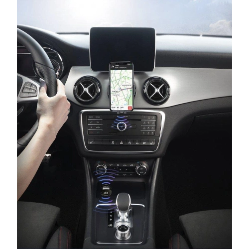 Kup Transmițător FM Baseus F40 Bluetooth port AUX încărcător auto 2x USB 15W 2A negru - BSU3273BLK - {ean13} - Sklep Home Screen