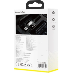 Kup Transmiter FM Baseus F40 Bluetooth port AUX ładowarka samochodowa 2x USB 15W 2A czarny - BSU3273BLK - {ean13} - Sklep Home Screen