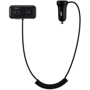 Kup Transmiter FM Baseus S-16 Bluetooth 5.0 2x USB ładowarka samochodowa AUX MP3 TF micro SD 3,1 A czarny - BSU3274BLK - {ean13} - Sklep Home Screen