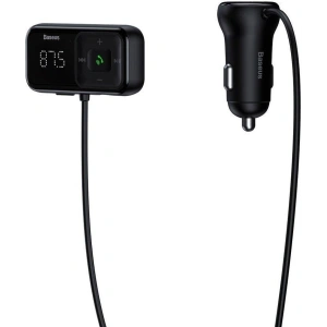 Kup Transmiter FM Baseus S-16 Bluetooth 5.0 2x USB ładowarka samochodowa AUX MP3 TF micro SD 3,1 A czarny - BSU3274BLK - {ean13} - Sklep Home Screen
