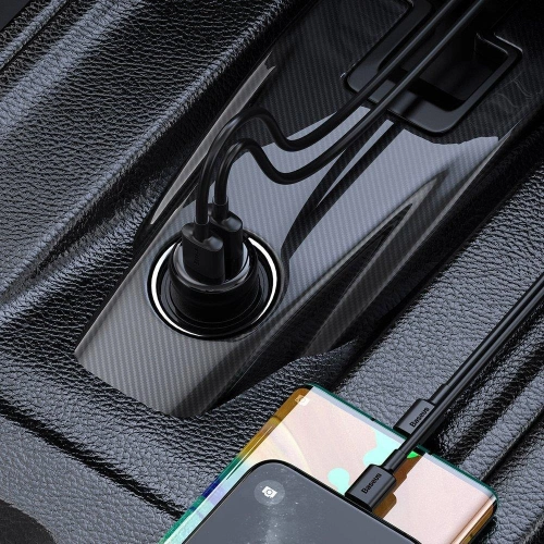 Kup FM-Transmitter Baseus S-16 Bluetooth 5.0 2x USB Autoladegerät AUX MP3 TF micro SD 3,1 A schwarz - BSU3274BLK - {ean13} - Sklep Home Screen