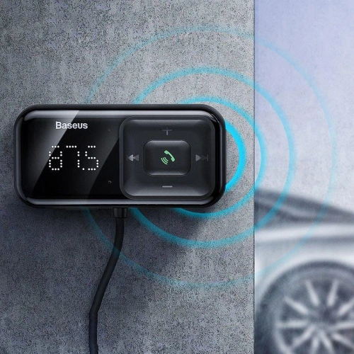 Kup FM-Transmitter Baseus S-16 Bluetooth 5.0 2x USB Autoladegerät AUX MP3 TF micro SD 3,1 A schwarz - BSU3274BLK - {ean13} - Sklep Home Screen