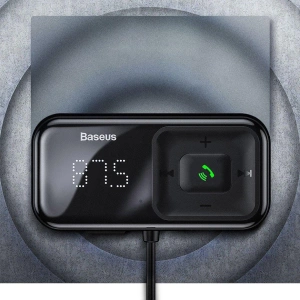 Kup Transmiter FM Baseus S-16 Bluetooth 5.0 2x USB ładowarka samochodowa AUX MP3 TF micro SD 3,1 A czarny - BSU3274BLK - {ean13} - Sklep Home Screen