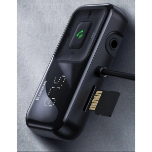 Kup Transmiter FM Baseus S-16 Bluetooth 5.0 2x USB ładowarka samochodowa AUX MP3 TF micro SD 3,1 A czarny - BSU3274BLK - {ean13} - Sklep Home Screen