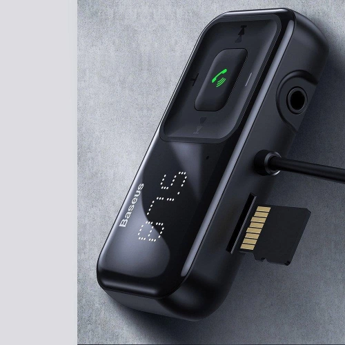 Kup FM-Transmitter Baseus S-16 Bluetooth 5.0 2x USB Autoladegerät AUX MP3 TF micro SD 3,1 A schwarz - BSU3274BLK - {ean13} - Sklep Home Screen
