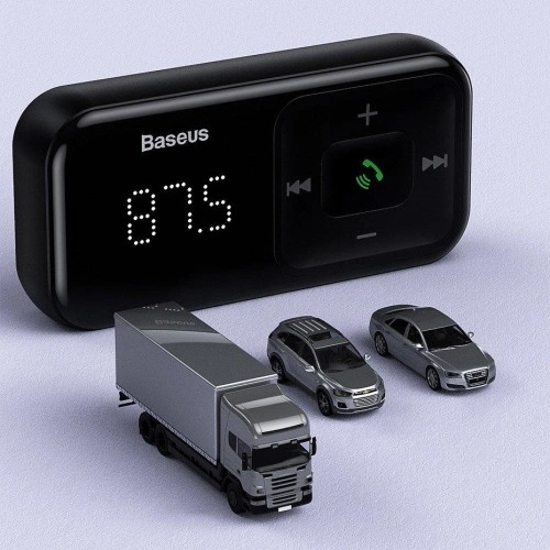 Kup FM-Transmitter Baseus S-16 Bluetooth 5.0 2x USB Autoladegerät AUX MP3 TF micro SD 3,1 A schwarz - BSU3274BLK - {ean13} - Sklep Home Screen