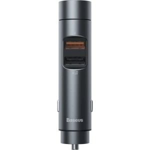 Kup Transmiter FM Baseus Bluetooth 5.0 ładowarka samochodowa 2x USB 3 A 18 W PPS Quick Charge 3.0 AFC FCP grafitowy - BSU3275GPH - {ean13} - Sklep Home Screen
