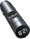 Buy Baseus FM Transmiter Bluetooth 5.0 car charger 2x USB 3 A 18 W PPS Quick Charge 3.0 AFC FCP graphite - BSU3275GPH - {ean13} - Home Screen Store Europe