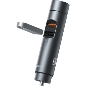 Kup Transmiter FM Baseus Bluetooth 5.0 ładowarka samochodowa 2x USB 3 A 18 W PPS Quick Charge 3.0 AFC FCP grafitowy - BSU3275GPH - {ean13} - Sklep Home Screen