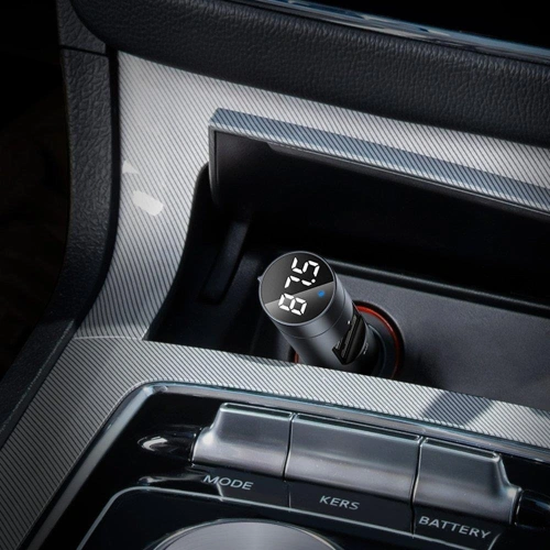 Buy Baseus FM Transmiter Bluetooth 5.0 car charger 2x USB 3 A 18 W PPS Quick Charge 3.0 AFC FCP graphite - BSU3275GPH - {ean13} - Home Screen Store Europe
