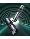 Buy Baseus FM Transmiter Bluetooth 5.0 car charger 2x USB 3 A 18 W PPS Quick Charge 3.0 AFC FCP graphite - BSU3275GPH - {ean13} - Home Screen Store Europe