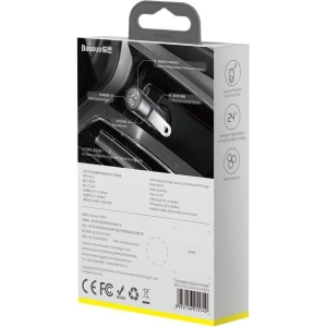 Kup Transmiter FM Baseus Bluetooth 5.0 ładowarka samochodowa 2x USB 3 A 18 W PPS Quick Charge 3.0 AFC FCP grafitowy - BSU3275GPH - {ean13} - Sklep Home Screen