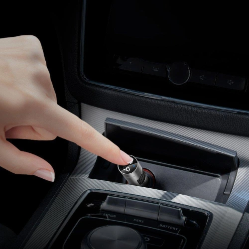 Kup Transmițător FM Baseus Bluetooth 5.0 încărcător auto 2x USB 3 A 18 W PPS Quick Charge 3.0 AFC FCP grafit. - BSU3275GPH - {ean13} - Sklep Home Screen