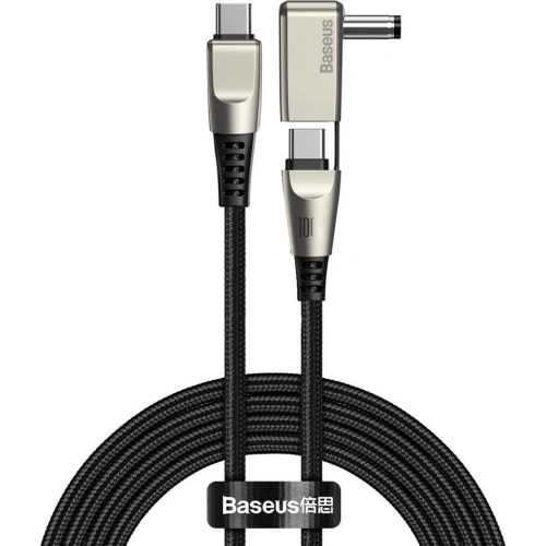 Kup Kábel Baseus Flash Series 2w1 USB-C - USB-C + DC Adapter 100W 2m fekete - BSU3276BLK - {ean13} - Sklep Home Screen