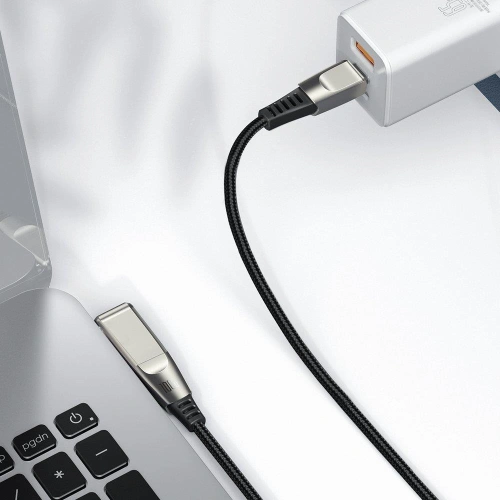 Kup Kábel Baseus Flash Series 2w1 USB-C - USB-C + DC Adapter 100W 2m fekete - BSU3276BLK - {ean13} - Sklep Home Screen