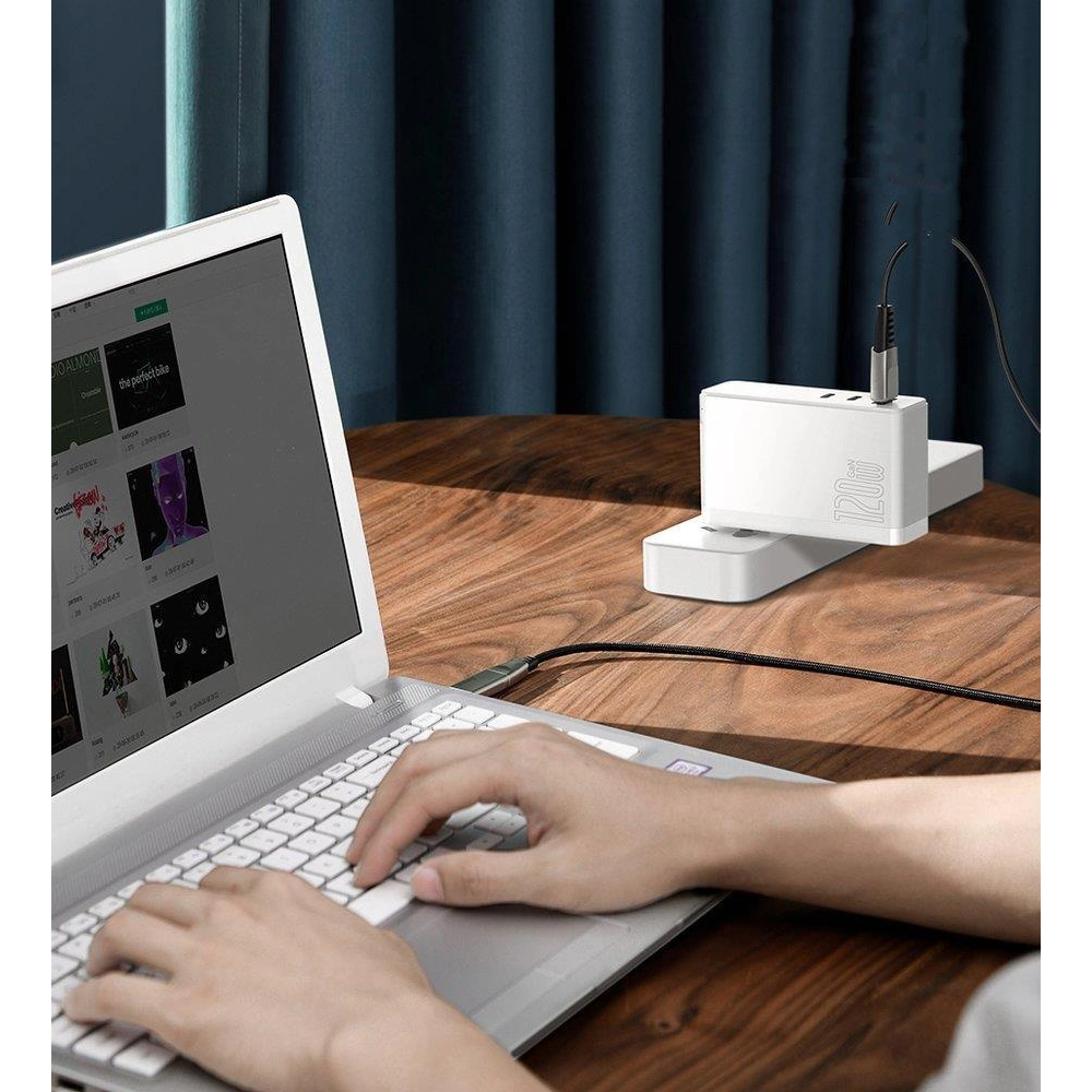 Kabel Baseus Flash Series 2w1 USB-C - USB-C + DC Adapter 100W 2m czarny