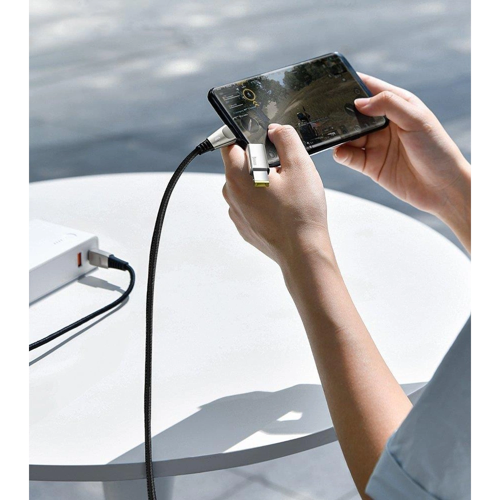 Kabel Baseus Flash Series 2w1 USB-C - USB-C + DC Adapter 100W 2m czarny