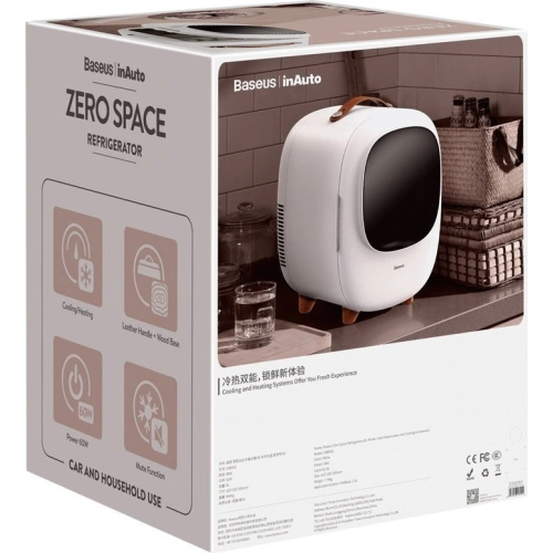 Buy Baseus Zero Space Fridge cooler with heating 8L 220V EU/12V white - BSU3278WHT - {ean13} - Home Screen Store Europe