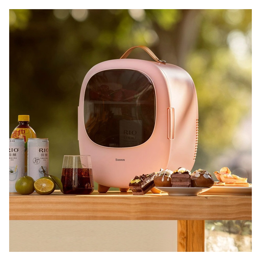 Lodówka turystyczna z podgrzewaniem Baseus Zero Space Fridge 8L 220V EU/12V biały