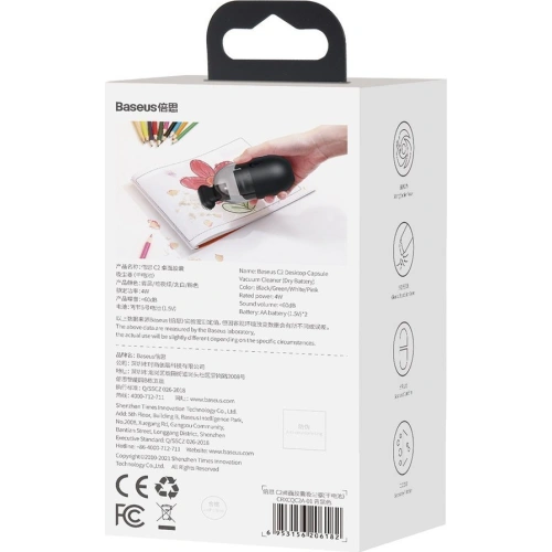 Kup Irodai porszívó Baseus C2 beépített 900mAh akkumulátorral fekete színben - BSU3279BLK - {ean13} - Sklep Home Screen