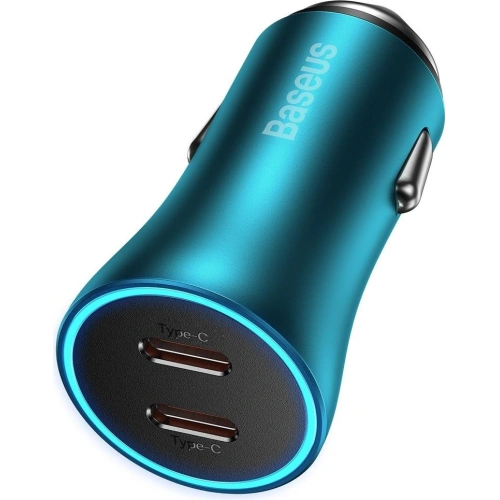 Kup Încărcător auto Baseus Golden Contactor Pro 2x USB-C 40W albastru - BSU3283BLU - {ean13} - Sklep Home Screen