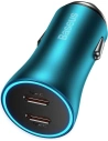 Baseus Golden Contactor Pro car charger 2x USB-C 40W blue