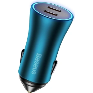 Kup Ładowarka samochodowa Baseus Golden Contactor Pro 2x USB-C 40W niebieski - BSU3283BLU - {ean13} - Sklep Home Screen