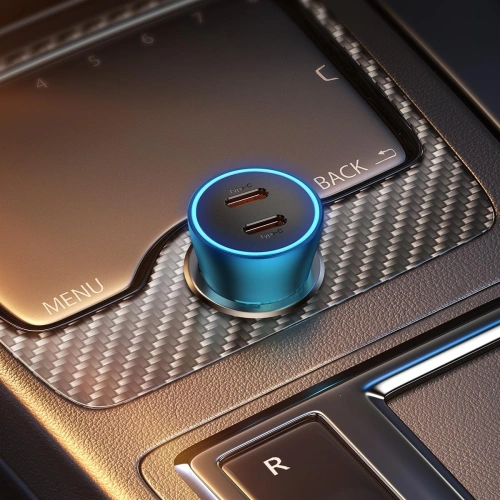 Kup Auto nabíječka Baseus Golden Contactor Pro 2x USB-C 40W modrá - BSU3283BLU - {ean13} - Sklep Home Screen