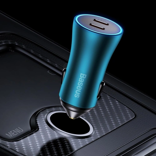 Kup Încărcător auto Baseus Golden Contactor Pro 2x USB-C 40W albastru - BSU3283BLU - {ean13} - Sklep Home Screen