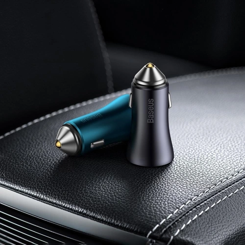 Buy Baseus Golden Contactor Pro car charger 2x USB-C 40W blue - BSU3283BLU - {ean13} - Home Screen Store Europe