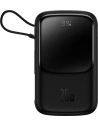 Powerbank Baseus Qpow 10000mAh eingebautes Lightning-Kabel 20W Quick Charge SCP AFC FCP schwarz